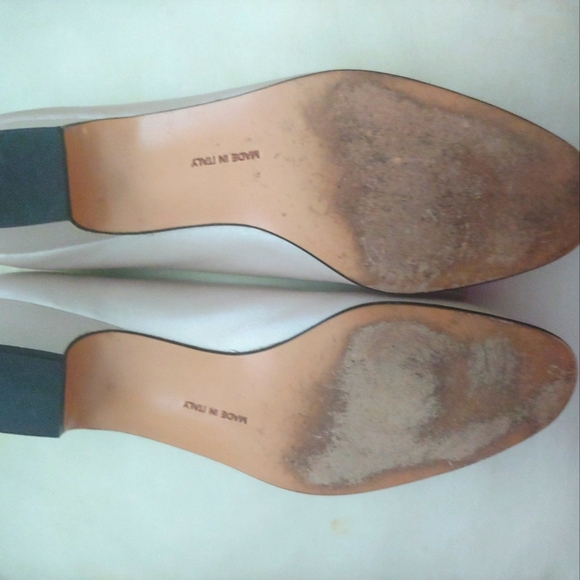 SALVATORE FERRAGAMO BLUSH PEARL CREAM VARA BOW PUMP SHOES 9.5 4A - Picture 6 of 8